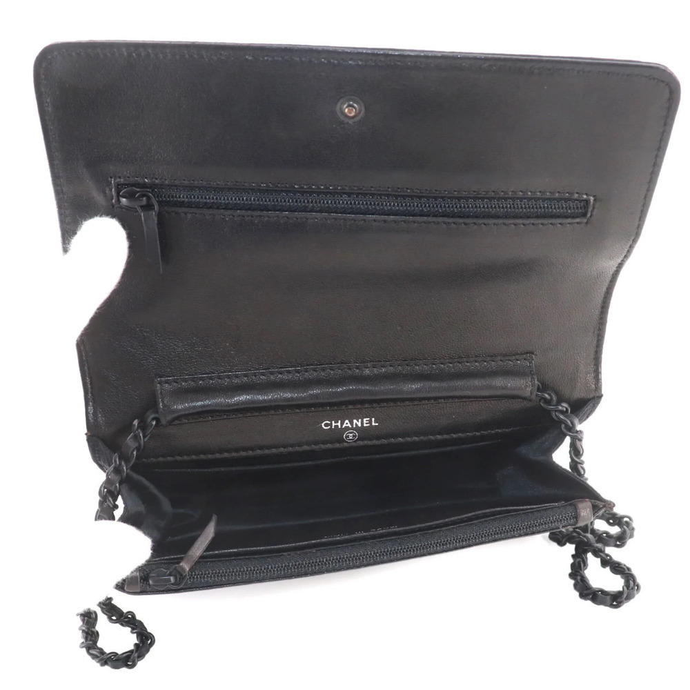 CHANEL Authentic Black Leather Wallet - Picture 7 of 10